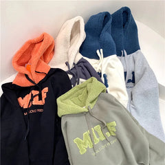 Women’s Oversized Patchwork Sweatshirt – Winter Streetwear Hoodie