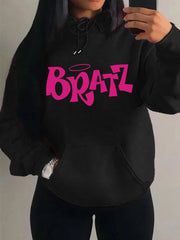 Y2K Bratz Graphic Hoodie – Colorful Streetwear Pullover with Pocket | Women’s Hip Hop Casual Hoodie
