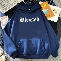 Blessed Creativity Printed Hoodie – Street Style Comfort with a Hip Hop Vibe