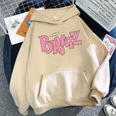 Bratz Letter Print Hoodie – Unisex Streetwear Sweatshirt | Cozy Fleece Pullover for Autumn & Winter