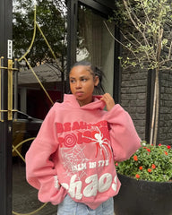 Y2K Harajuku Letter Print Hoodie & Sweatpants – Unisex Streetwear Set