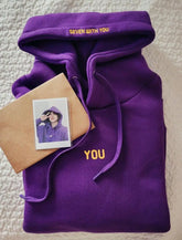 BTS Jimin ‘You Never Walk Alone’ Purple Hoodie – Seven With You 13 Print K-Pop Fan Sweatshirt