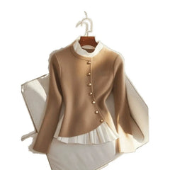 2025 Autumn Winter Female Shirt New Fashion Niche Design Sense Top Temperament Super Beautiful Shirt Womens Clothing Casual Tops