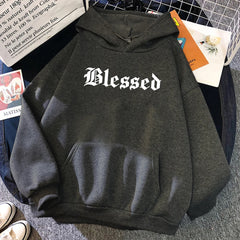 Blessed Creativity Printed Hoodie – Street Style Comfort with a Hip Hop Vibe
