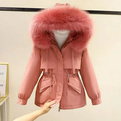 Autumn/Winter New Loose-Fit Thickened Parka Women's Cropped Petite Padded Jacket Fashionable Cotton Coat Cotton-Padded Trendy