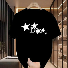 Women's 100% Cotton Graphic T-Shirt – Summer Harajuku Y2K Retro Short Sleeve Casual Tee