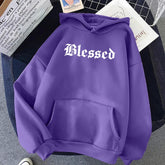 Blessed Creativity Printed Hoodie – Street Style Comfort with a Hip Hop Vibe