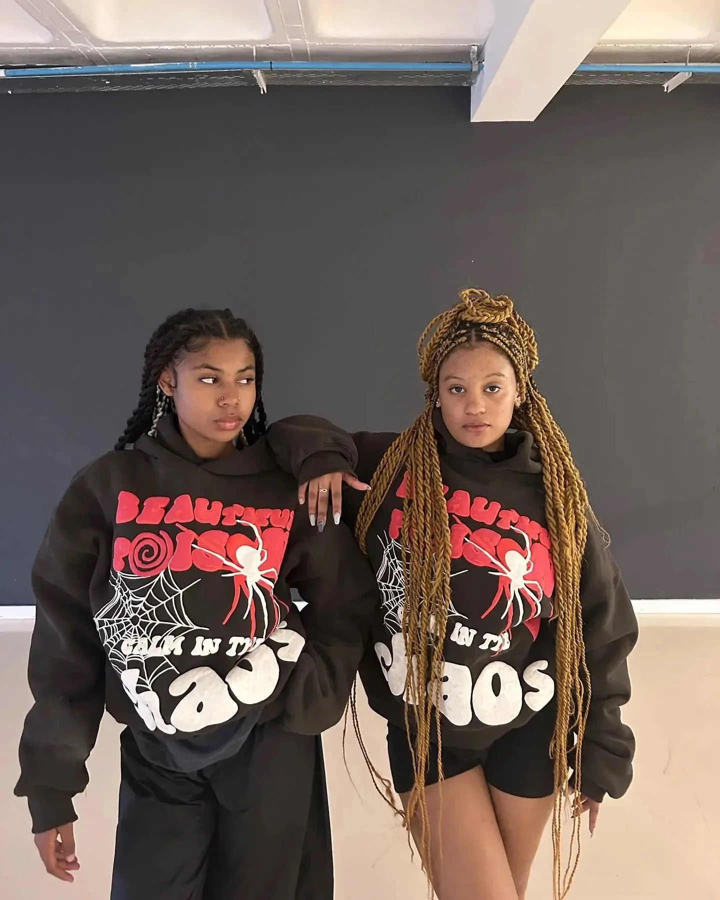 Y2K Harajuku Letter Print Hoodie & Sweatpants – Unisex Streetwear Set