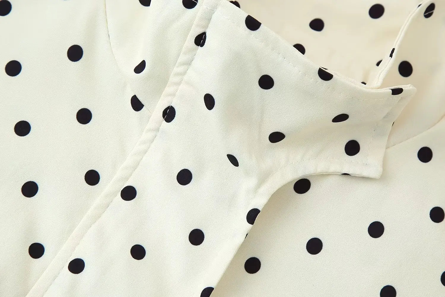 TFAFXY Women’s Vintage Casual Polka Dot Jacket – Autumn Streetwear Outwear