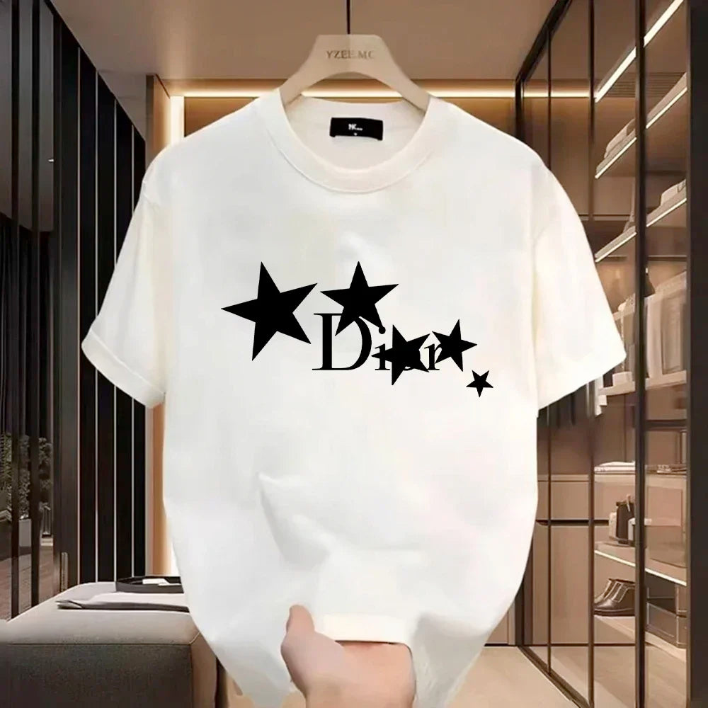 Women's 100% Cotton Graphic T-Shirt – Summer Harajuku Y2K Retro Short Sleeve Casual Tee