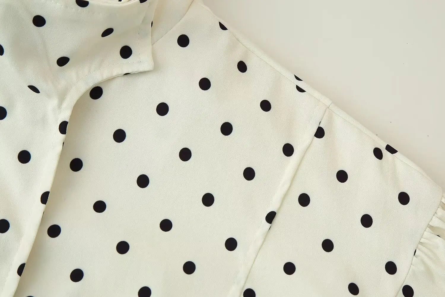 TFAFXY Women’s Vintage Casual Polka Dot Jacket – Autumn Streetwear Outwear