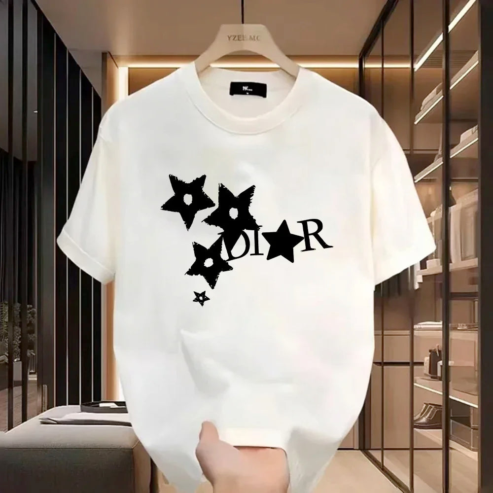 Women's 100% Cotton Graphic T-Shirt – Summer Harajuku Y2K Retro Short Sleeve Casual Tee