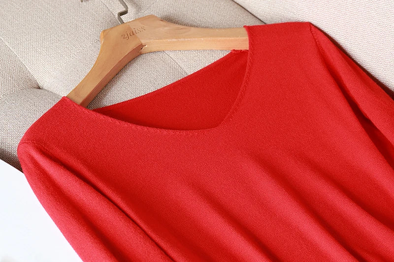 2025 autumn winter Sweater Knitted Pullover women v-neck oversize sweater female loose long sleeve sweater top Jumper