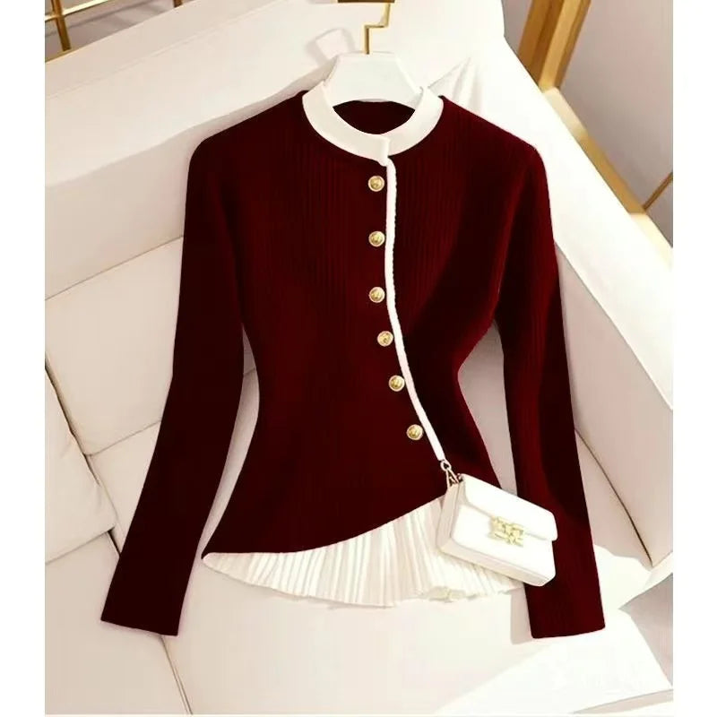 2025 Autumn Winter Female Shirt New Fashion Niche Design Sense Top Temperament Super Beautiful Shirt Womens Clothing Casual Tops