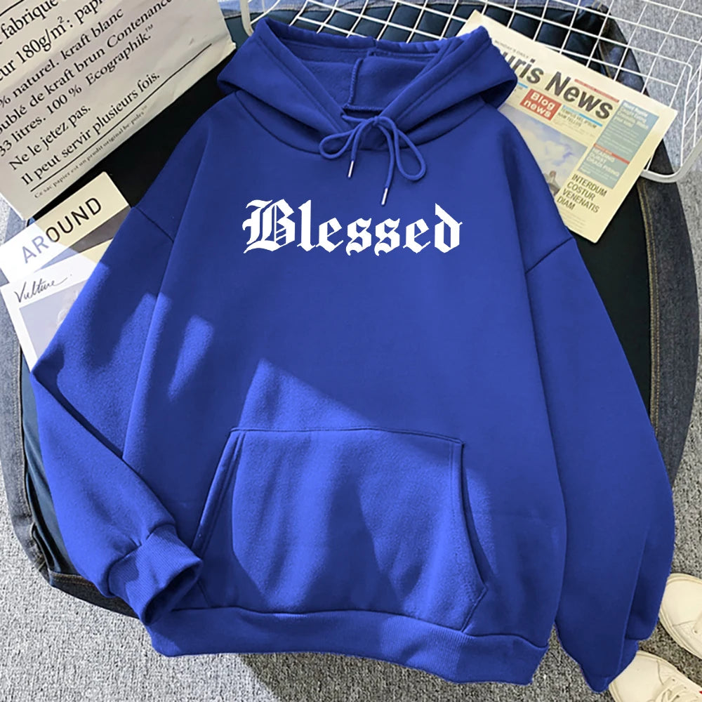 Blessed Creativity Printed Hoodie – Street Style Comfort with a Hip Hop Vibe
