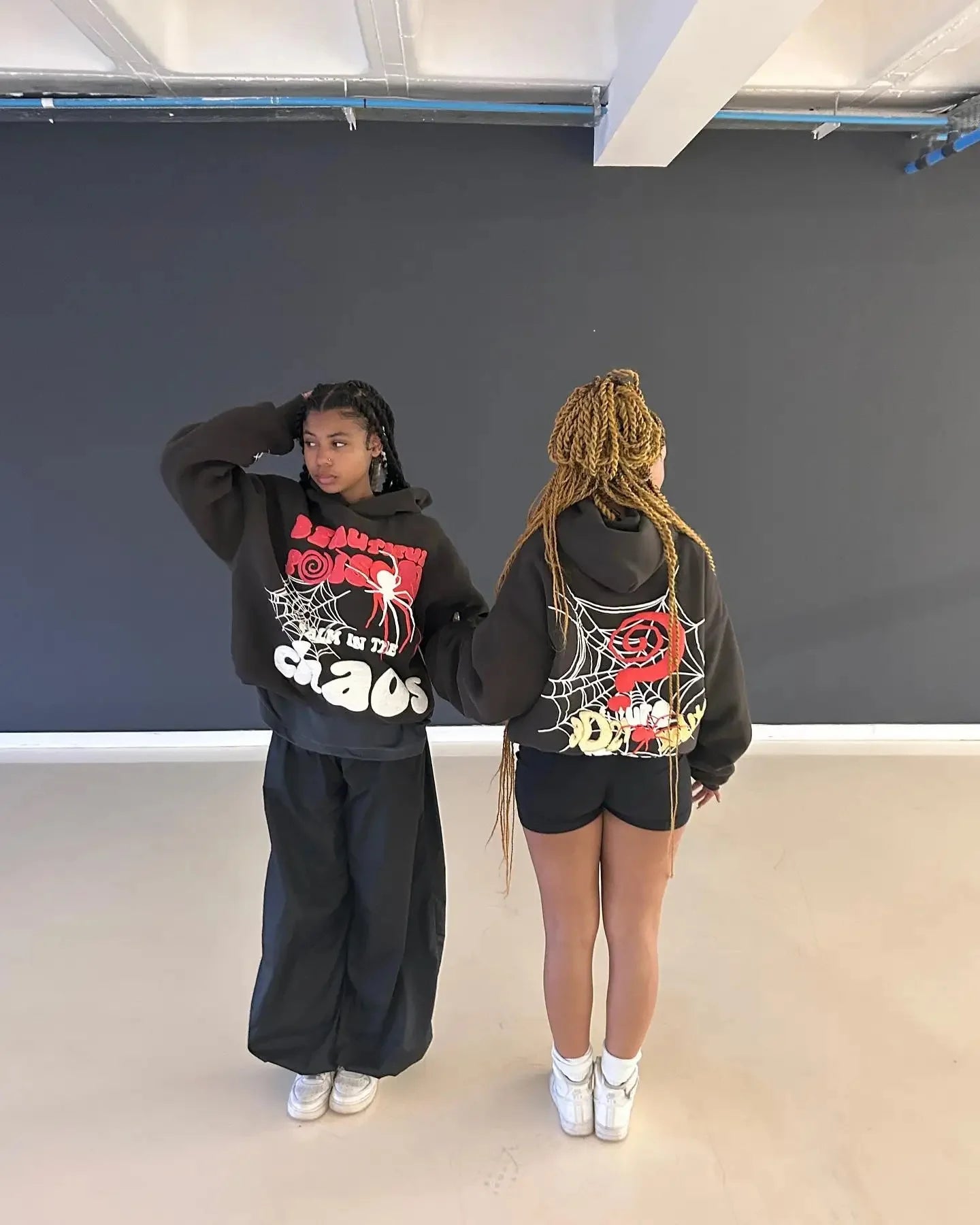 Y2K Harajuku Letter Print Hoodie & Sweatpants – Unisex Streetwear Set