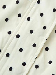 TFAFXY Women’s Vintage Casual Polka Dot Jacket – Autumn Streetwear Outwear