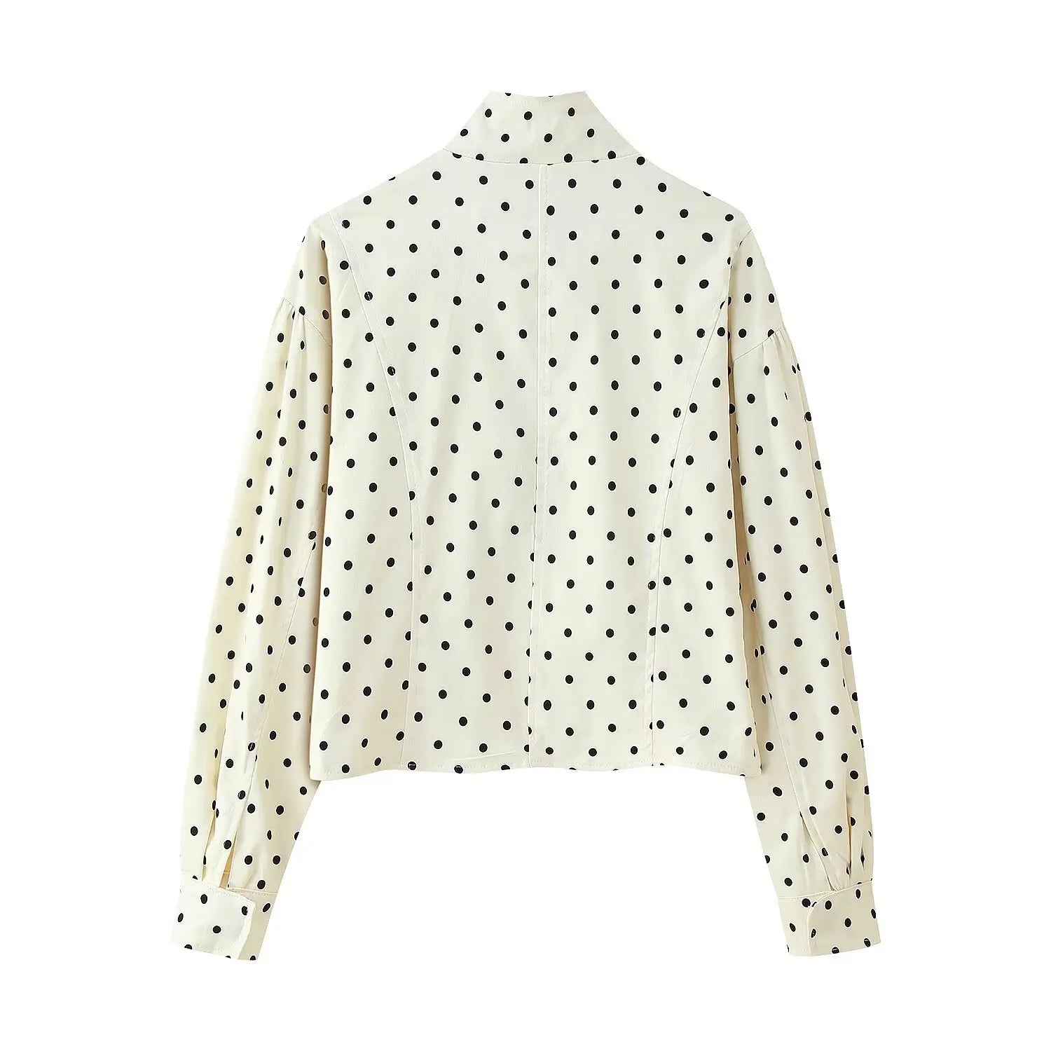 TFAFXY Women’s Vintage Casual Polka Dot Jacket – Autumn Streetwear Outwear