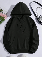 Purple Butterfly Print Hoodie – Women’s Fleece Pullover with Pocket | Casual Autumn Streetwear